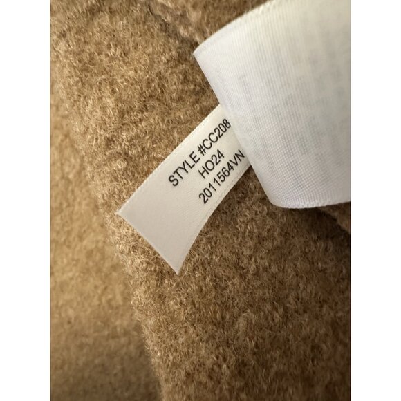 J Crew Daphne Topcoat in Italian Boiled Wool Camel Tan Coat Sz 12 NEW $298 CC208 - Picture 5 of 6